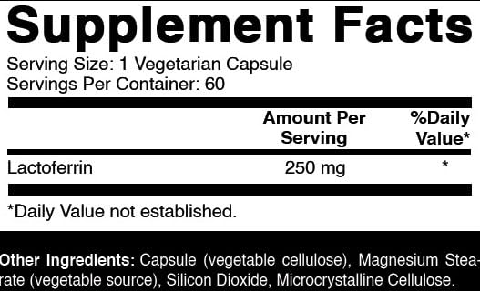 Oxify Lactoferrin with Chromium bottle side view
