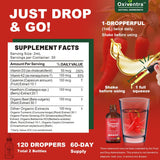 Oxiventra Cayenne Herbal Supplement 2 fl oz back view