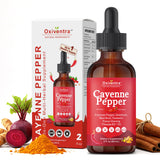 Oxiventra Cayenne Herbal Supplement 2 fl oz front view