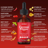 Oxiventra Cayenne Herbal Supplement dropper close-up