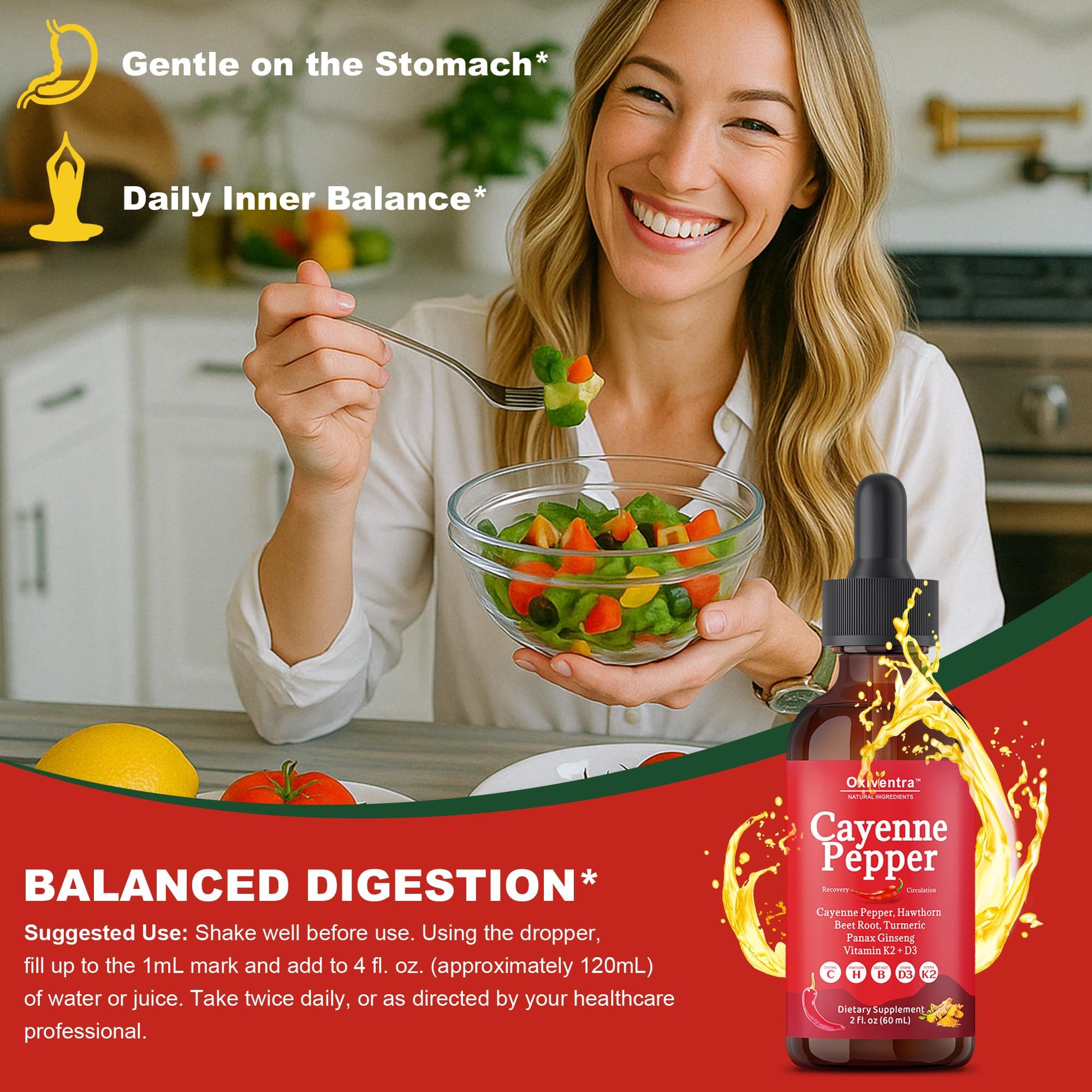 Oxiventra Cayenne Herbal Supplement ingredients list
