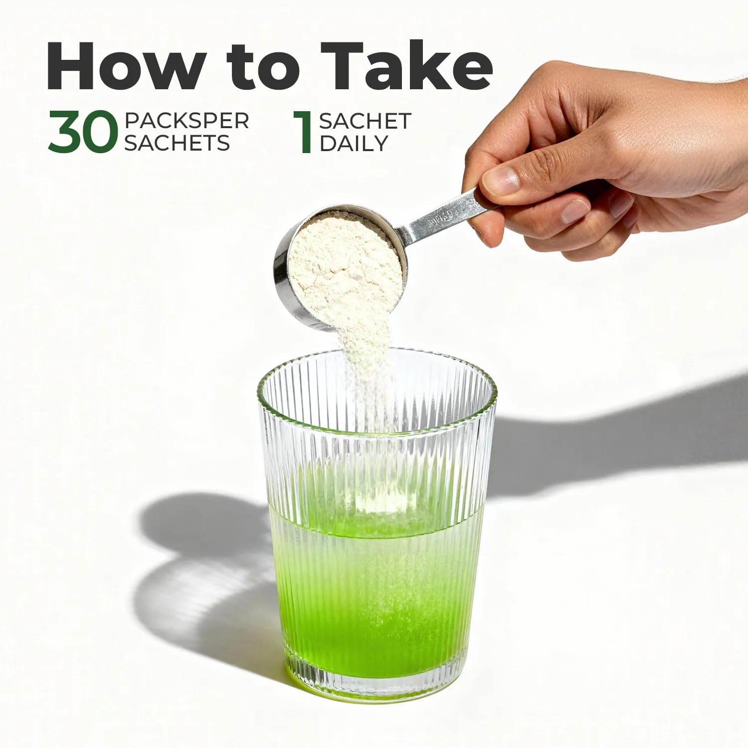 OxyEnergy Kiwi Fruit Psyllium Husk Powder on a kitchen counter