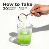 OxyEnergy Kiwi Fruit Psyllium Husk Powder on a kitchen counter