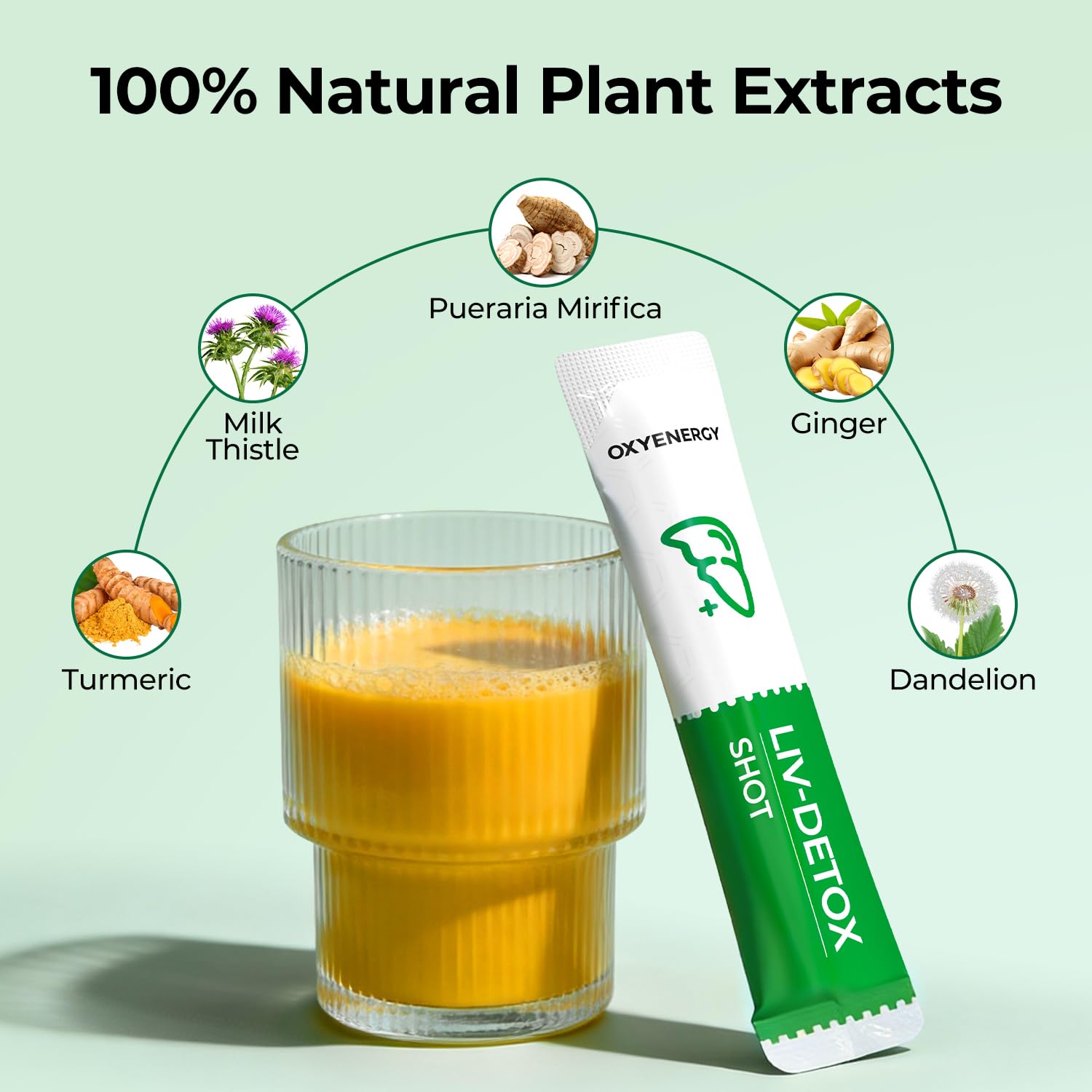 OxyEnergy Liver Extracts 20ml liquid stick with fresh orange flavour