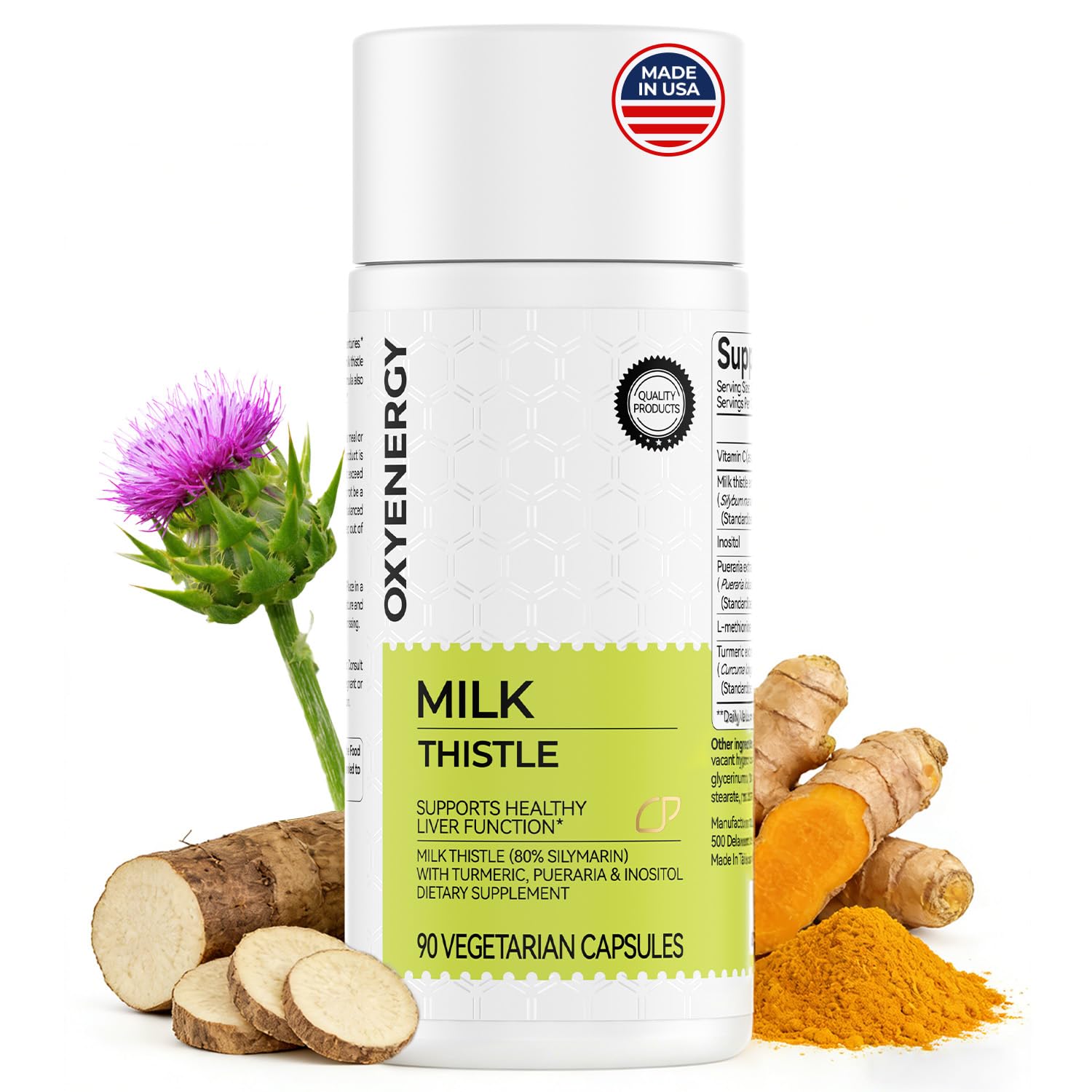OxyEnergy Milk Thistle Liver Extract 110g front view