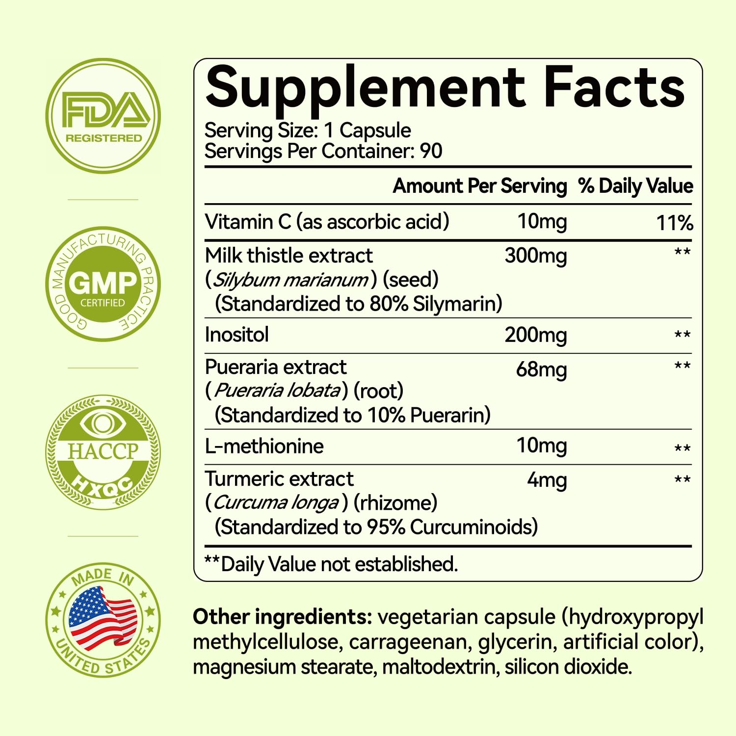 OxyEnergy Milk Thistle Liver Extract 110g side view
