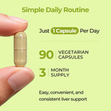 OxyEnergy Milk Thistle Supplement bottle with fresh herbs
