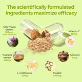 OxyEnergy Milk Thistle Supplement side view of the bottle