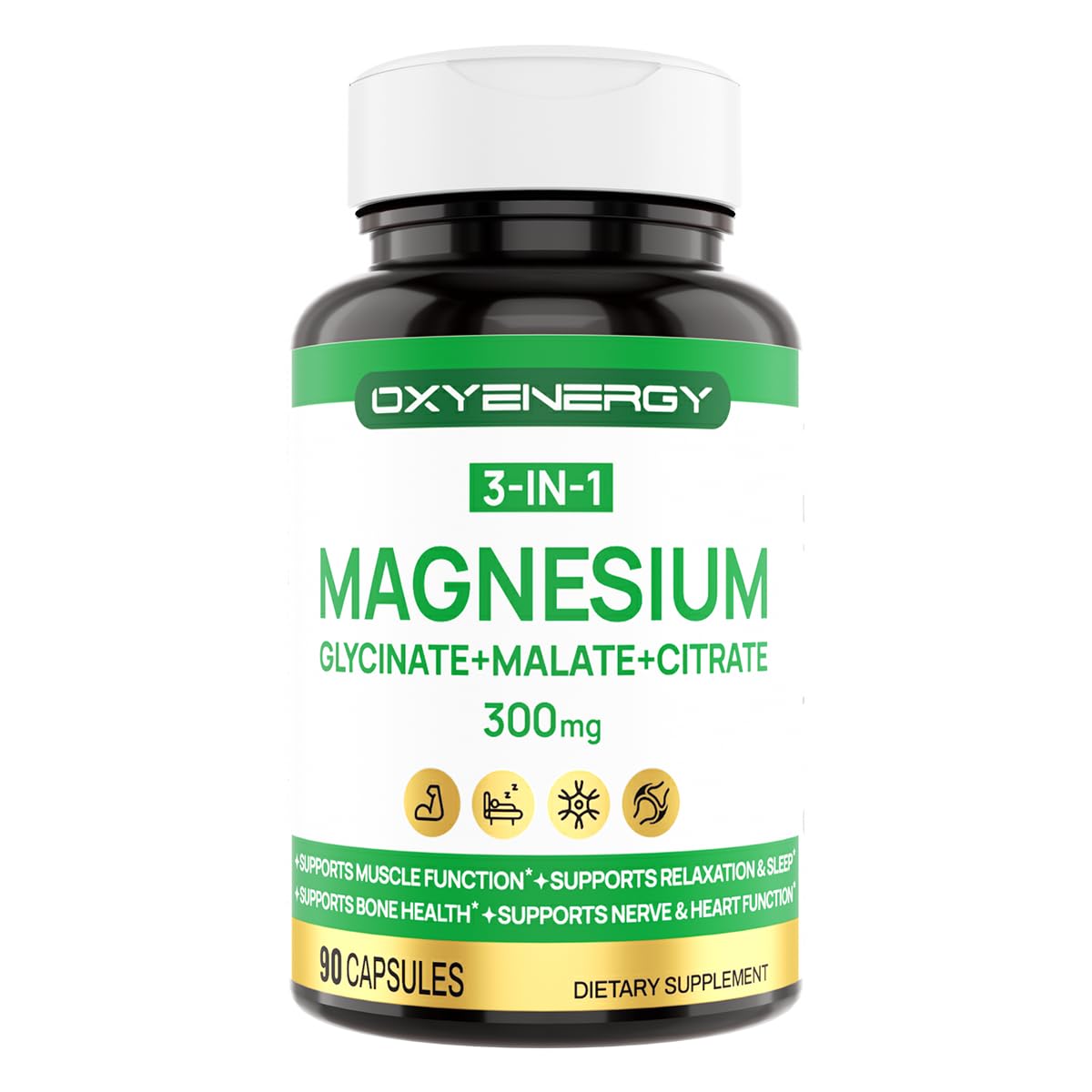 OxyEnergy Triple Magnesium Complex 300mg front view