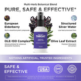 Oxygen Nutrition Elderberry Spray back view with ingredient list