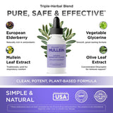 Oxygen Nutrition Mullein Plus ingredients label