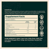 OYEMATE Probiotic Gummies ingredients list on the back