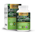 Ozengluz Bitter Leaf Capsules 60 count back view with ingredients