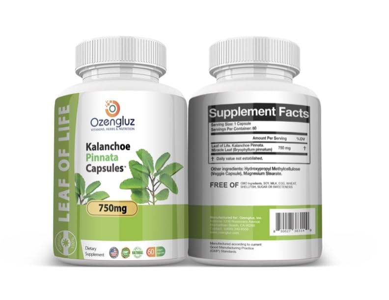 Ozengluz Miracle Leaf natural supplement on a wooden table
