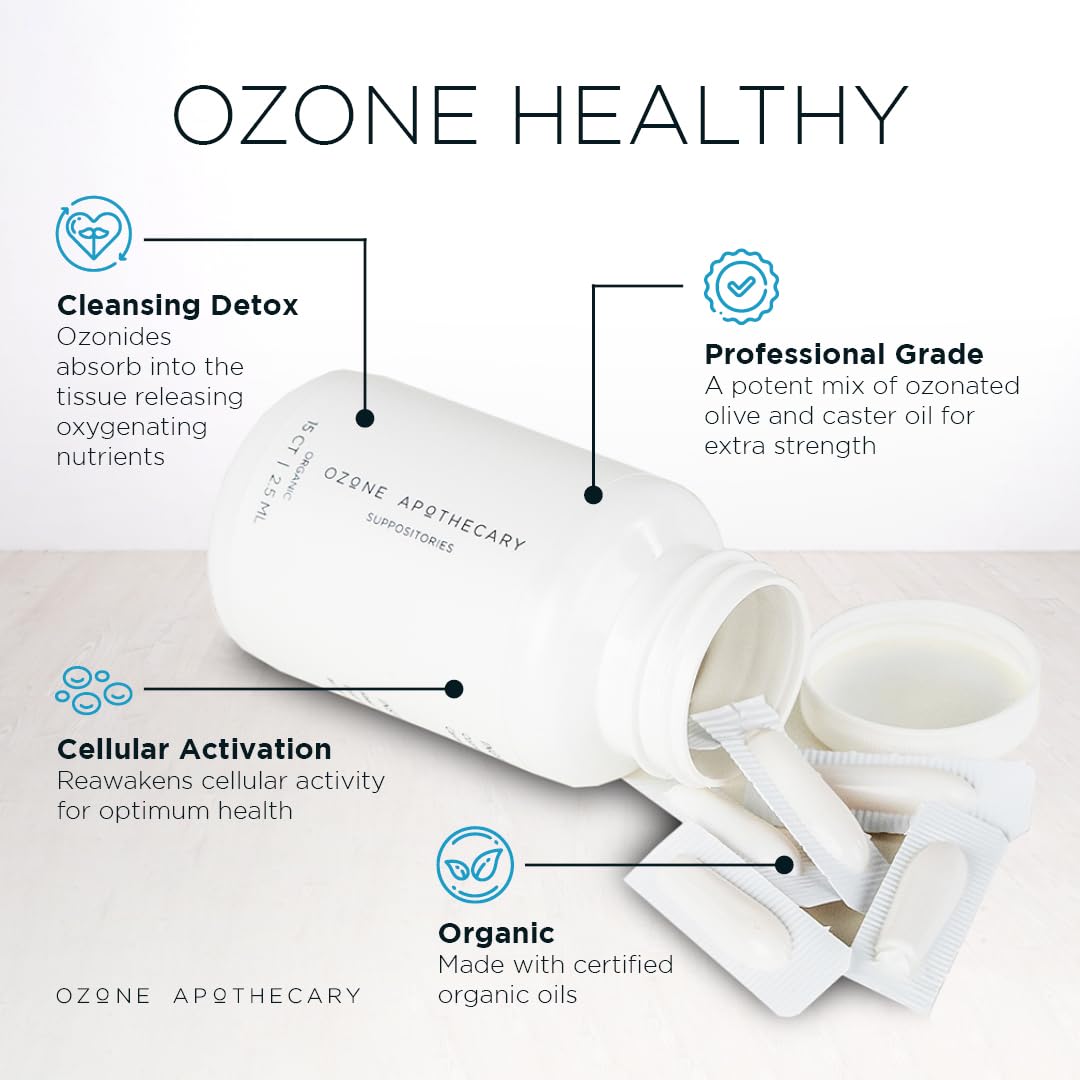Ozone Apothecary Ozonated Olive Oil Suppositories close-up of suppository