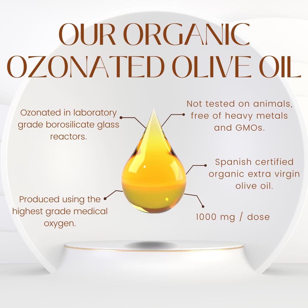 OZOVITA Ozonated Olive Oil Softgels 1000mg nutritional information