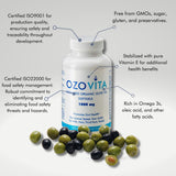 OZOVITA Ozonated Olive Oil Softgels 1000mg softgel close-up