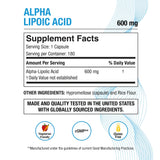 P Puregen Labs Alpha Lipoic Acid 600mg capsule side view