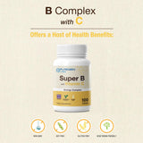 P Puregen Labs B-Complex with Vitamin C bottle with tablets