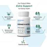 P Puregen Labs Kidney-Vite Multivitamin capsules close-up
