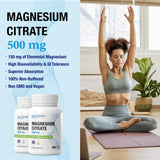 P Puregen Labs Magnesium Citrate 500 mg supplement packaging