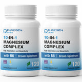 P Puregen Labs Magnesium Complex 10-in-1 supplement front view