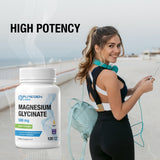 P Puregen Labs Magnesium Glycinate 500mg capsules bottle opened