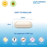 P Puregen Labs Potassium Bicarbonate Supplement with measuring spoon