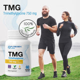P Puregen Labs Trimethylglycine 750mg capsules opened bottle