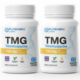 P Puregen Labs Trimethylglycine 750mg Vegetarian Capsules front view