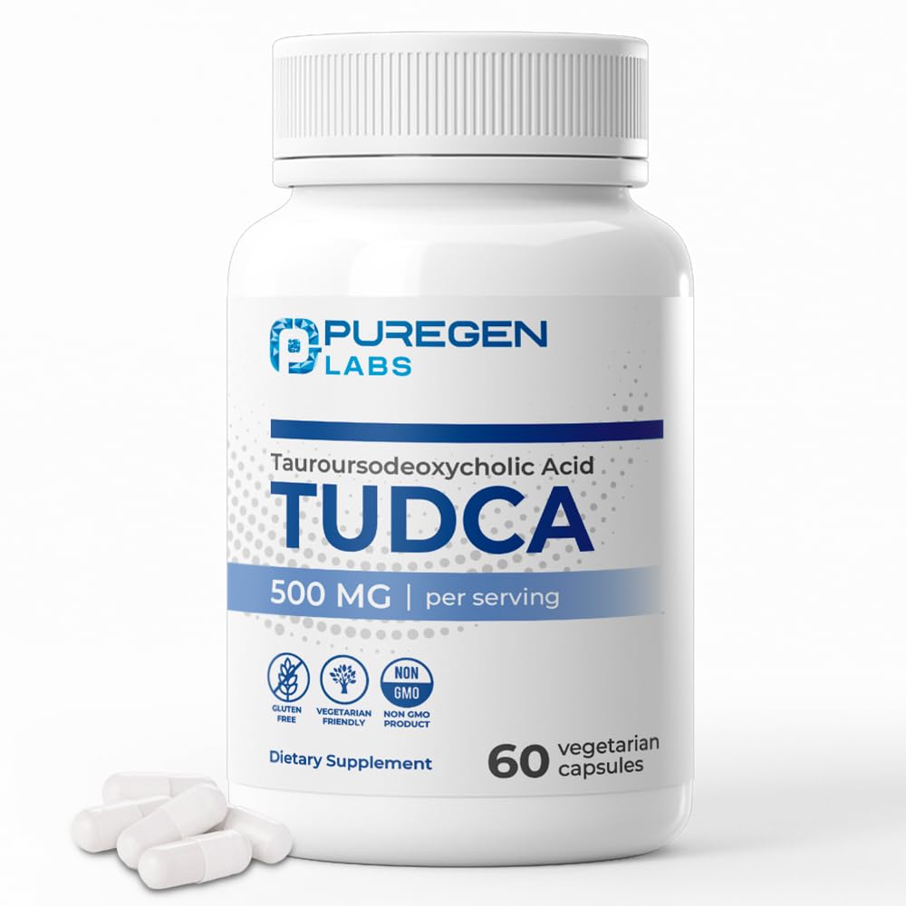 P Puregen Labs TUDCA Bile Salts Liver Supplement capsules