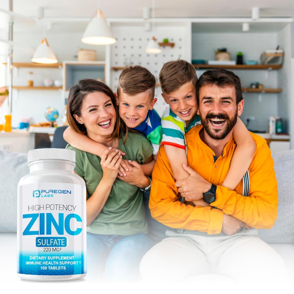 P Puregen Labs Zinc Supplement 109g packaging