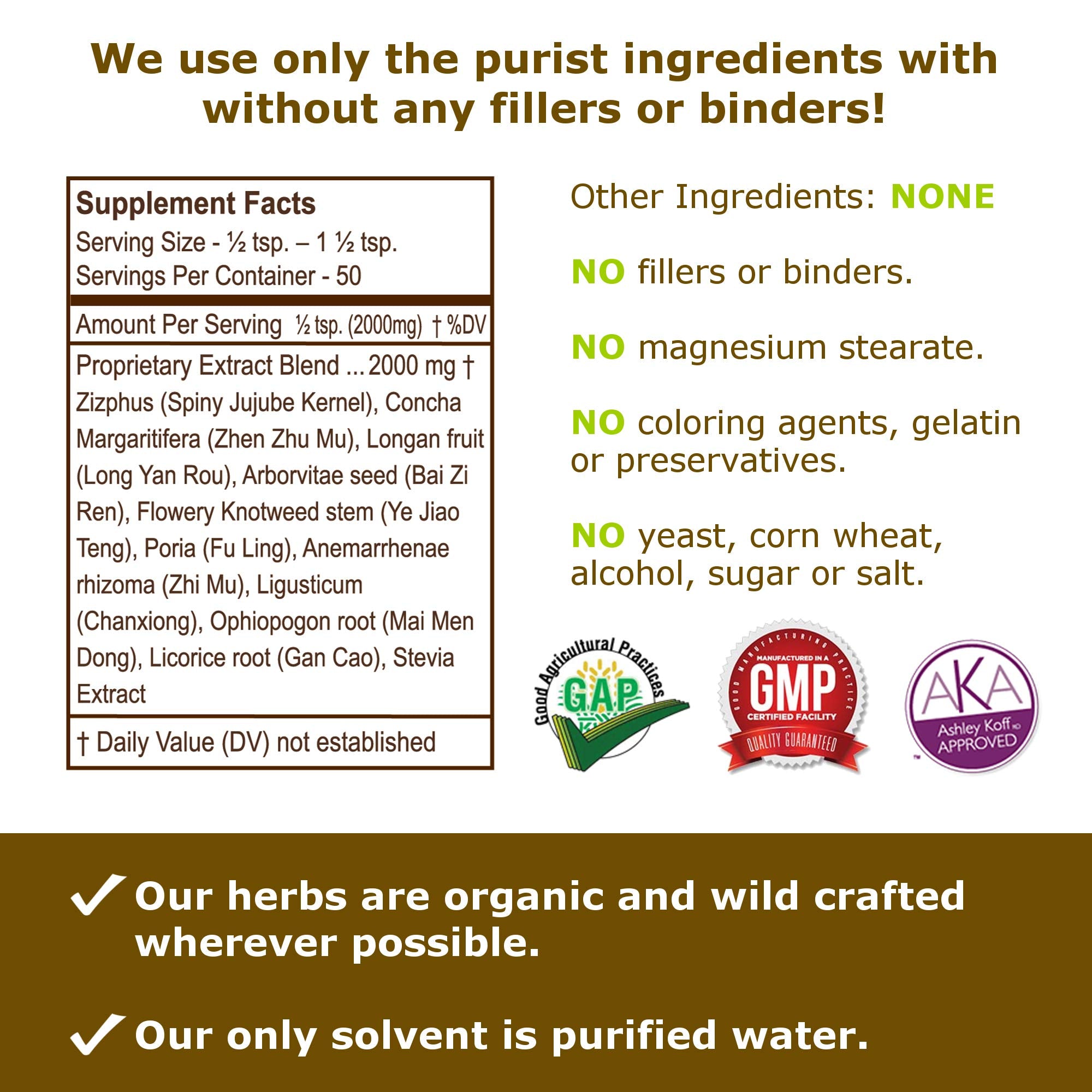Pacific Herbs Natural Sleep Supplement packaging details