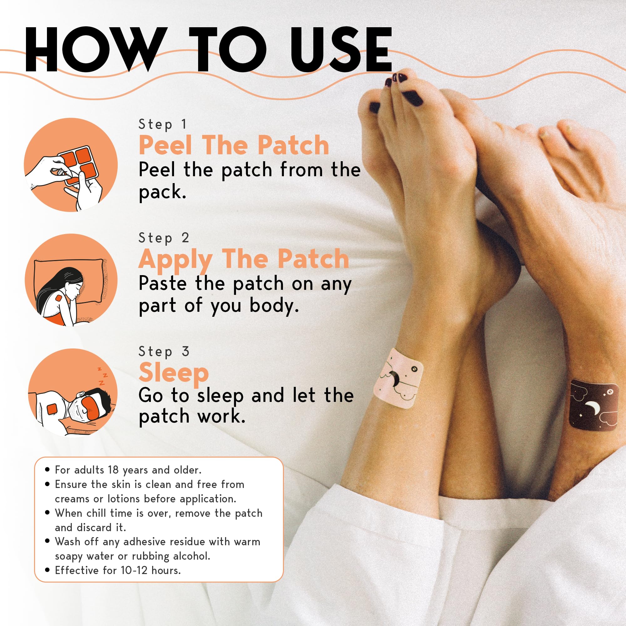 Pack of Klova Sleep Patches on a flat surface