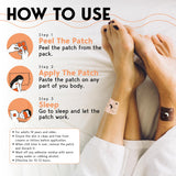 Pack of Klova Sleep Patches on a flat surface