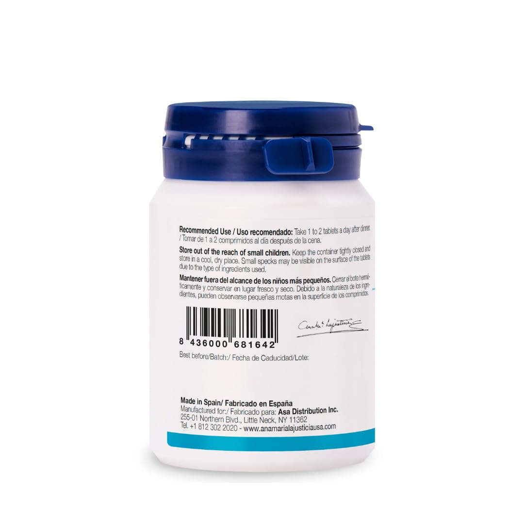 Packaging of Ana María Lajusticia Tryptophan, Melatonin, Magnesium & Vitamin B6