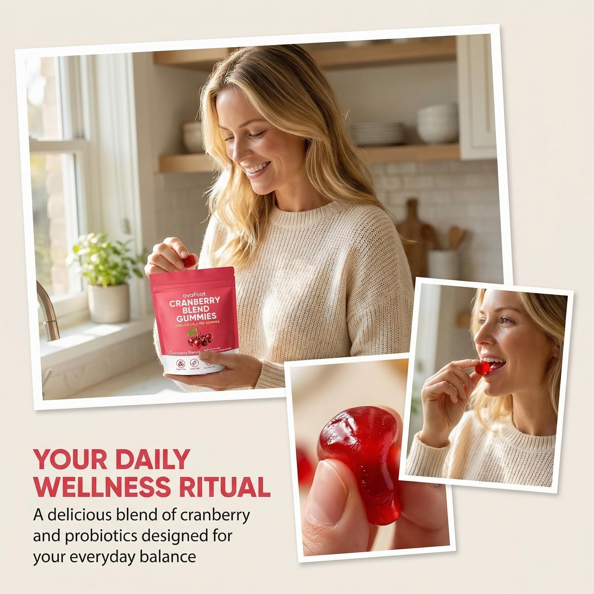 Packaging of KBKTWOLT Cranberry & Probiotic Gummies