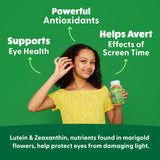 Packaging of Kids Eye Support Gummies with nutritional information