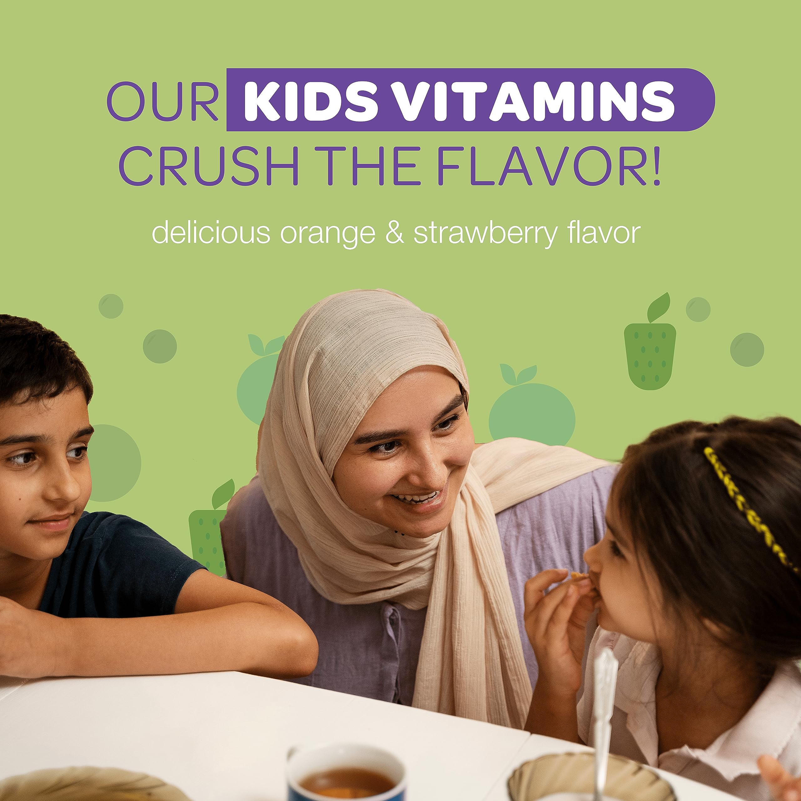 Packaging of Noor Vitamins Kids Multivitamin Gummies showing halal certification