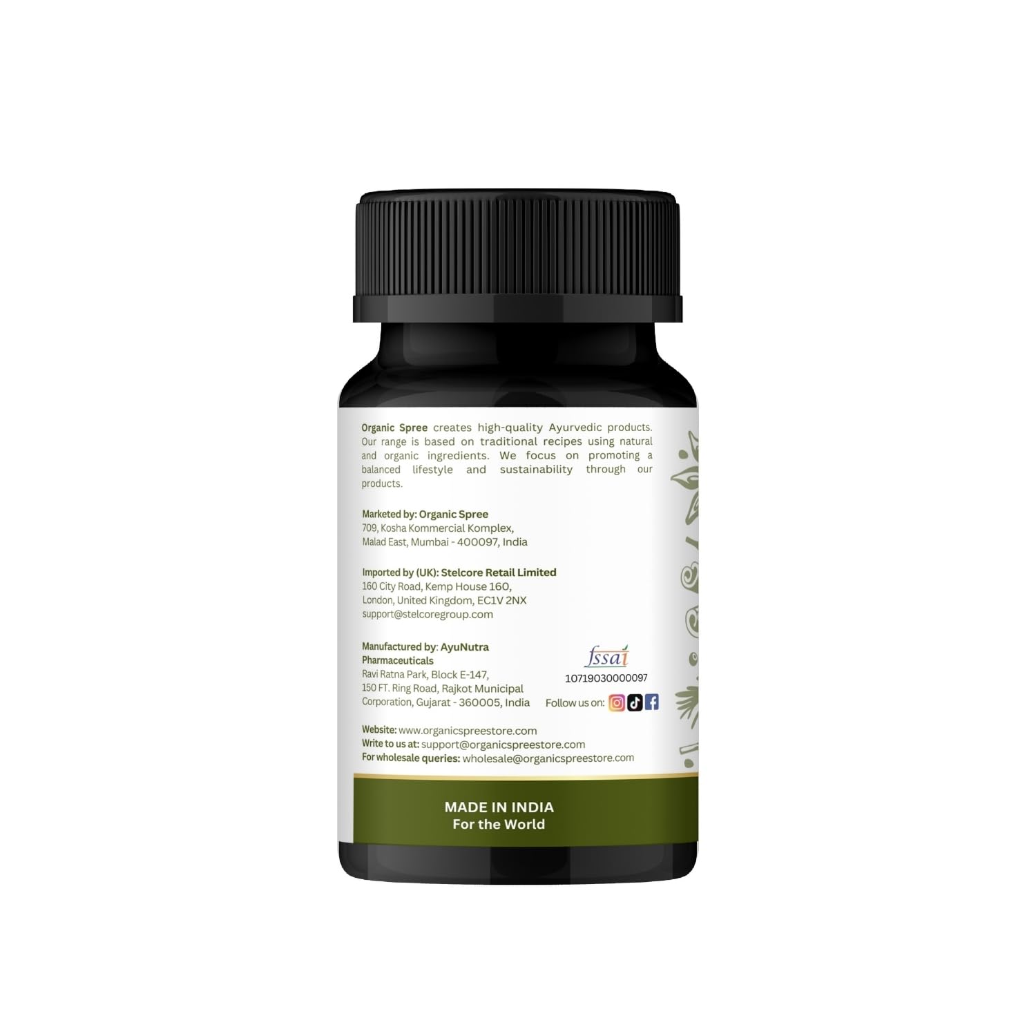 Packaging of ORGANIC SPREE Kanchnar Guggulu Tablets on a wooden table