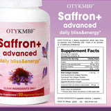 Packaging of OTYKMBF Saffron+ Advanced Capsules with ingredients list