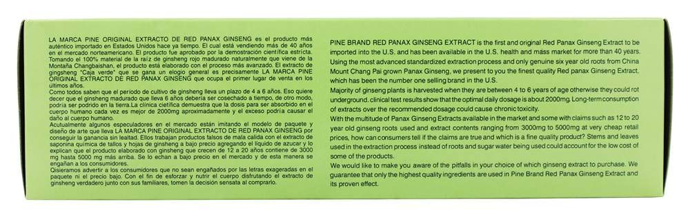 Packaging of Prince Of Peace Red Panax Ginseng Extractum