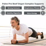 Paleo Pro Beef Organs Capsules showing bottle cap