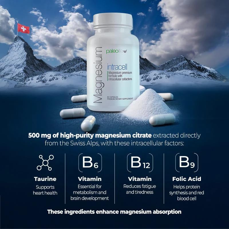 Paleolf Magnesium Intracell 500mg supplement packaging