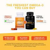 Paleovalley Omega-3 Complex Fish Oil Supplement nutritional information