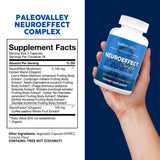 Paleovalley Organic Mushroom Supplement side view showing capsule details