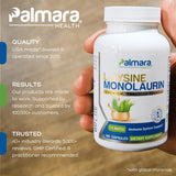 Palmara Health L-Lysine with Monolaurin capsules side view