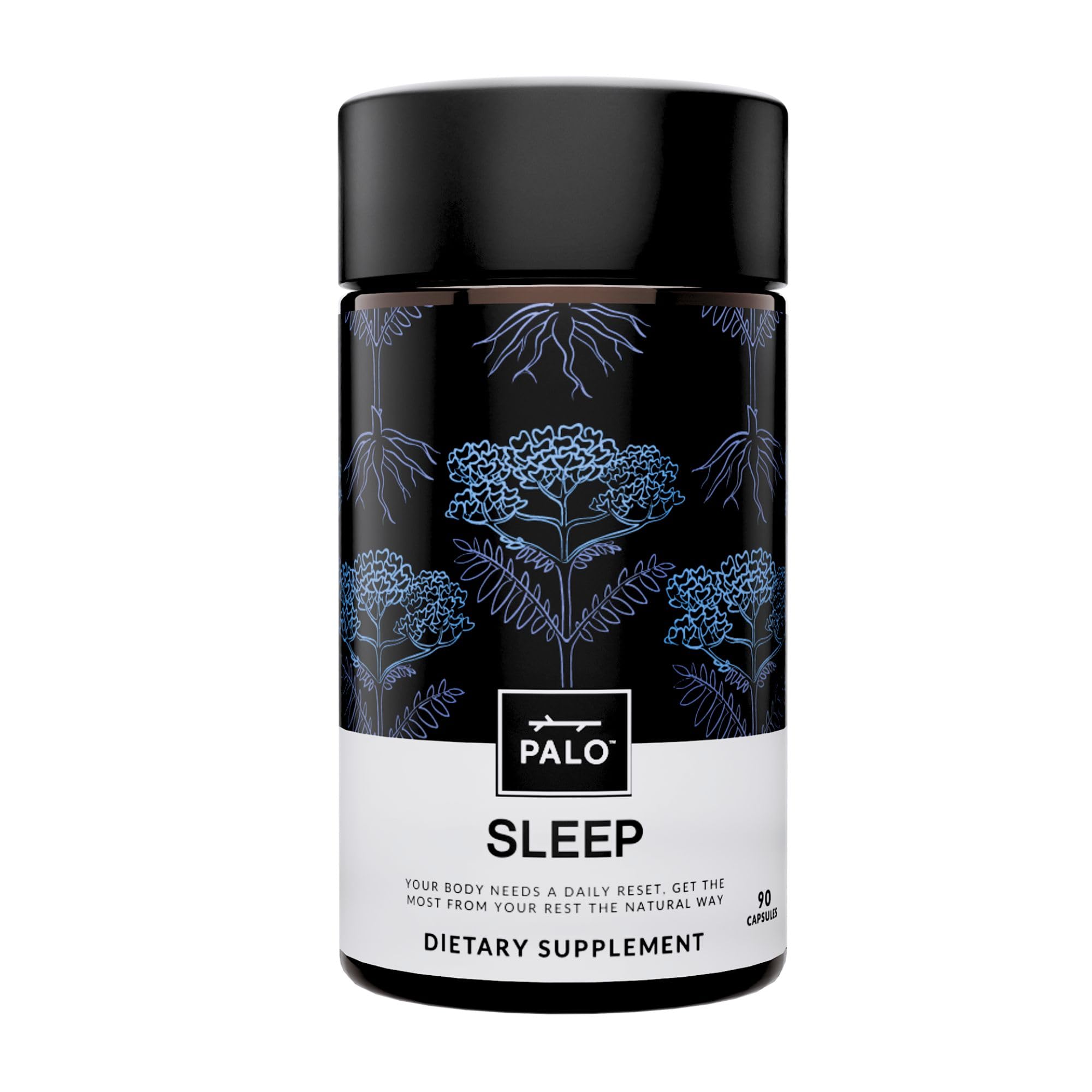 PALO Sleep Supplement front view with 60 capsules