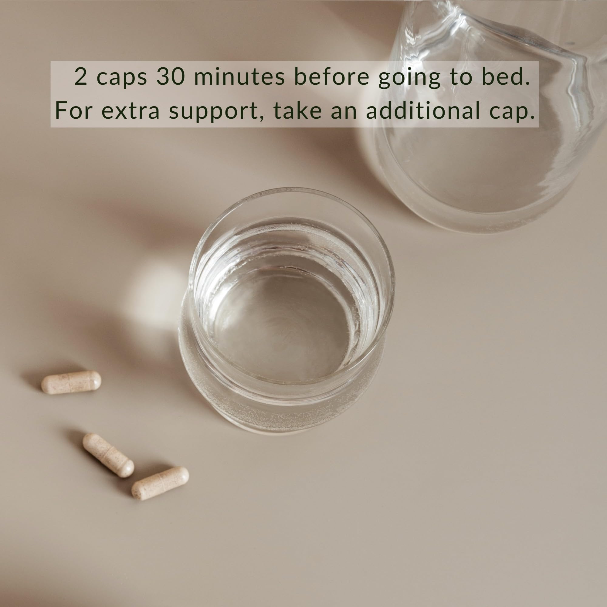 PALO Sleep Supplement on a wooden table with a calming background
