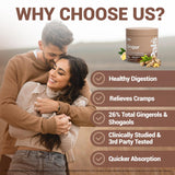 PALS Ginger Extract Capsules with a plant background